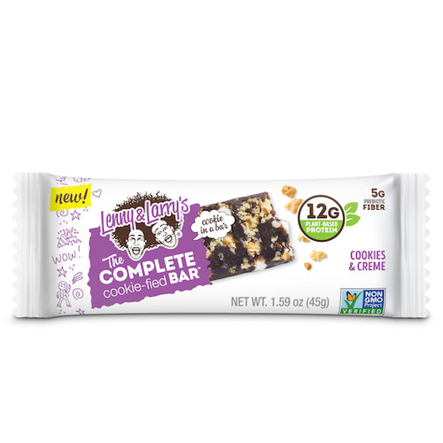 Lenny and Larrys Cookies and Creme The Complete Cookiefied Bar, 1.59 Ounces, 108 Per Case